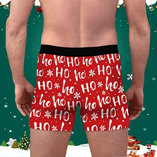 Donje rublje Muškarci Novost Božićni print Atletski nosači Plickers Soft Comfy U Bulge torbica Boxer Hratke