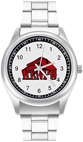 Kenpo Karate Fist ručni automatski sat za muškarce žene metalna legura narukvica Watch modni kvarcni sat