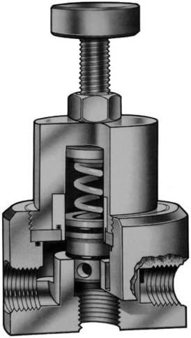 R-K Industries NLB serija 1 PVDF Presure Bypass ventil 10-80PSG reljefni pritisak, vakuum-150psig Viton
