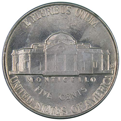 1946 D Jefferson Nickel 5 cestom Komad bucrculirane metvice 5C američki novčić