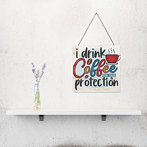 Aroggeld zidni ukrasni drveni znak I pijem kafu za vaš zaštitni znak kava navodi ljubitelji kafe poklon