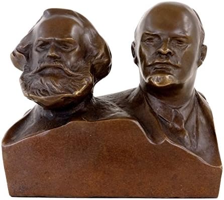 Kunst & Ambiente Brončani poprsje - Marx i Lenjin - Brončana figurica - Karl Marx Poprsje - Vojne statua