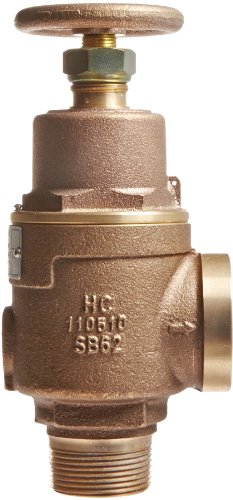 Kunkle 0019 - F11-MG0100 bronzani ventil za rasterećenje tečnosti, 100 unapred podešeni Pritisak, 1-1/4