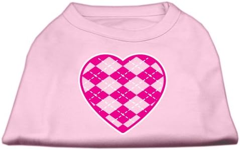 Mirage Pet proizvodi Argyle Heart Pink zaslon za ispis Svjetlo Pink XXL
