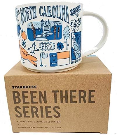 Starbucks bio tamo serijska kolekcija Sjeverna Karolina šolja za kafu Novo sa kutijom, 14 tečnih unci