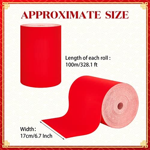 Kineski proljetni crveni Xuan Paper 6,7 inča X 328,1 FT Roll Blank Decken Cente Chinese COUplets CHUNLIAN