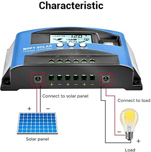 MPPT solarni regulator punjenja 100 Amp,solarni panel Regulator 12V/24V Dual USB Port solarni panel punjač