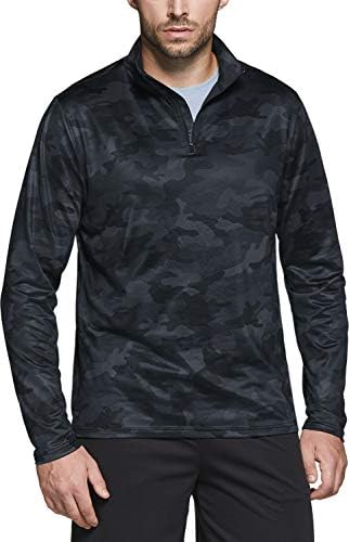 TSLA muške termo pulover majice sa patentnim zatvaračem, zimska flisa lagana dukserica za trčanje