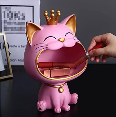 Velika usta Sretna mačka Figurica, resolna životinja za pohranu životinja Skladištenje, Snack Candy Nakit