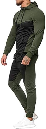 BMISEGM Muškarci odijelu Slim Fit muns jeseni spajanje patentnih patentnih patentnih duksera Top hlače postavlja