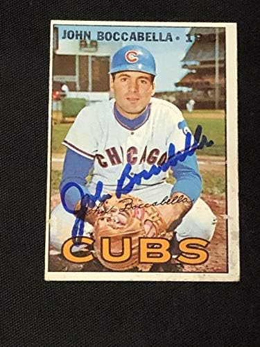 John Boccabella 1967Popp potpisan autogramirani karticu 578 Hi Chicago Cubs - bejzbol ploče sa autogramiranim