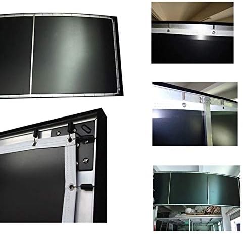 4k 16: 9 bijeli tkani akustični prozirni prilagođavanje 3D zakrivljenog ekran projektora fiksnog okvira