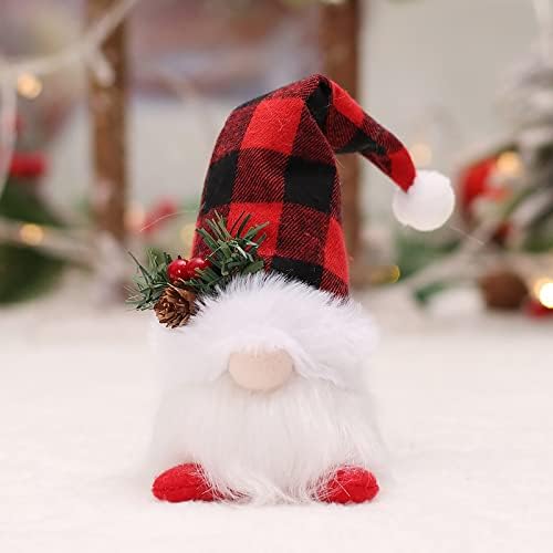 Kreativni osvijetljeni božićni ukrasi slatke svjetlosne gnome lutke božićne stablo privjeske za stoltop