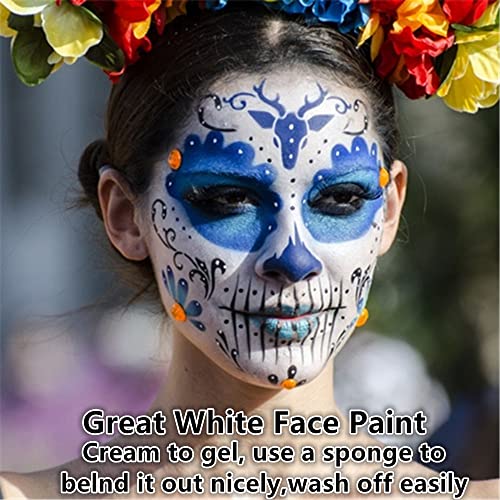 Go Ho klown Bijelo lica Boja za tijelo, profesionalno kremasta za gel Body slikanje jednolične palete za