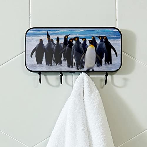 Zidne kuke za viseće komunalne kuke, pingvini u snijegu, kupatilo Kućišta Kuhinja ljepila