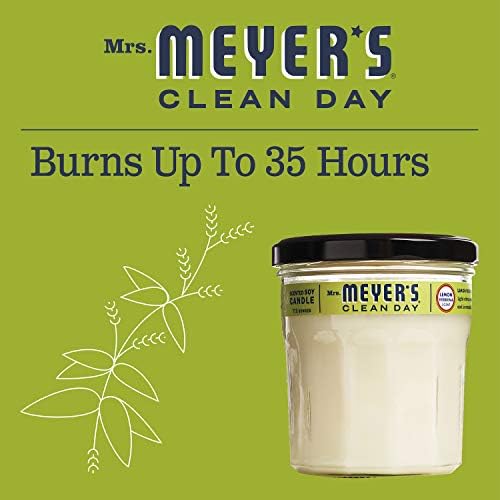Gospođa Meyerova Soja Aromaterapija svijeća, 35-satno vrijeme sagorijevanja, napravljene sa soja voskom