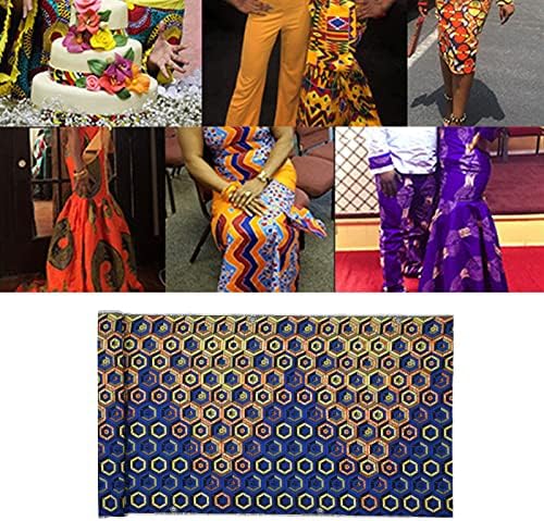 Afrička poliesterska tkanina Aoutecen, šareni otisci različitih uzoraka dvostruki & nbsp; jednostrani geometrijski