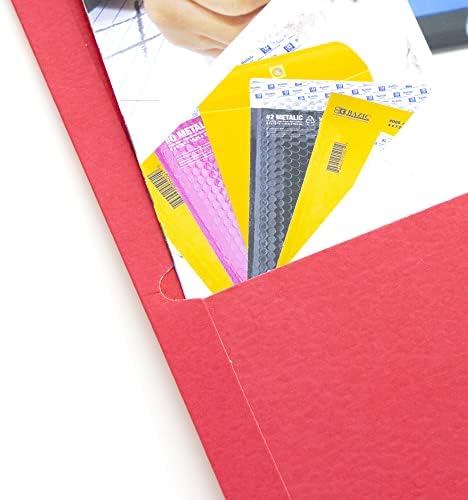 BAZIC papirna fascikla sa 2 džepa, Premium portfolio od kože, fascikle veličine slova za Organizator kancelarijskih
