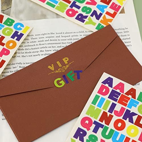 Naljepnice s abecedom, 60 listova Samoljepljiva šarene naljepnice za abecedu za DIY Art Projekt Craft Scrapbooking