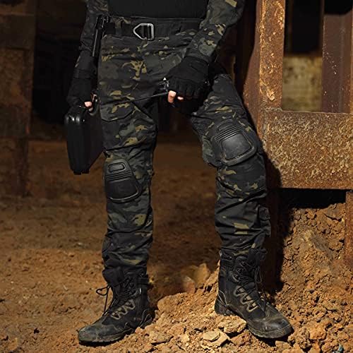 HAN * divlje taktičke pantalone sa štitnicima za koljena Multicam pantalone borbene Rip-Stop pantalone Airsoft