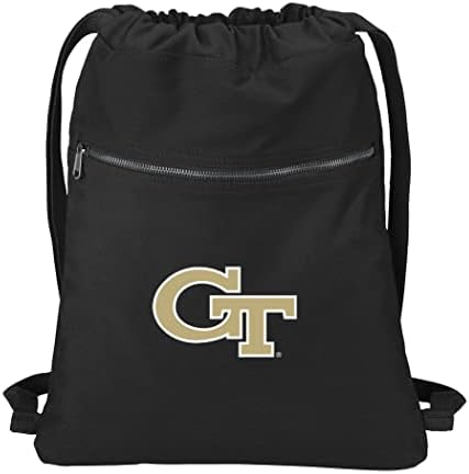 Broad Bay Georgia Tech ruksak sa vezicama bogat platneni GT Žuti sakoi Cinch torba