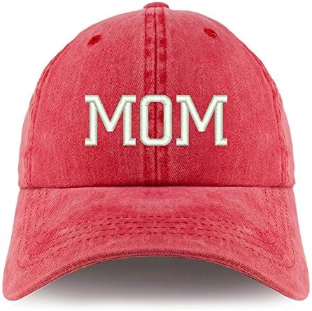 Trendy Prodavnica Odjeće Mama Vezena Pigment Obojena Nestrukturirana Kapa