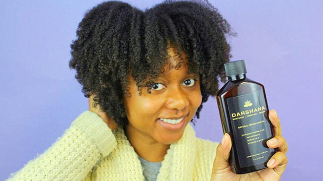 Darshana lagano prirodno indijsko ulje za kosu za žene kovrčave kose 3A, 3B, 3c, 4A, 4B, 4C