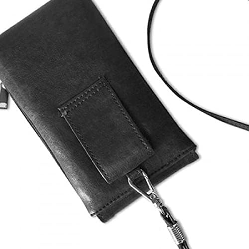 Ljudska kosturna skica HIP kralježni telefon novčanik torbica viseći mobilni torbica crni džep