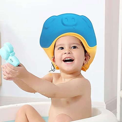 Ztexkee Slatka pigcel Unisex Tuš kabina za djecu, meka podesiva dječja zaštitna zaštita za babde za kupanje