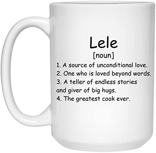 GavinsDesigns Lele imenica šolja za kafu-šolja za definiciju Lele-poklon za Lele-rođendanski pokloni za