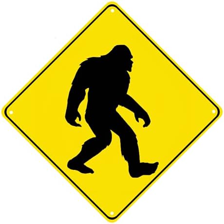 Znak za stopala znak za prelazak šumskih životinja 12x12 inčni znakovi upozorenja životinja smiješni znak