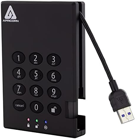 Apricon 16TB Aegis katanac USB 3.0 SSD 256-bitni šifrirani prijenosni pogon