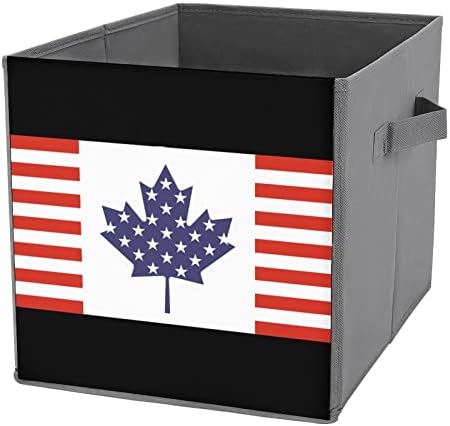 Američka kanadska zastava Skladištite za skladištenje Osnove sklopive kockice za pohranu tkanine Organizator