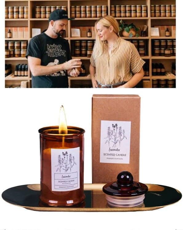 Aiyoo mirisane svijeće za žene i muškarce, prirodne sojine aromaterapijske svijeće za mamu, kućne mirisne