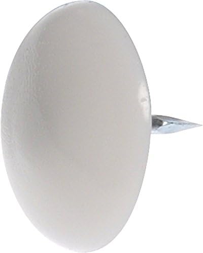 Hillman Group 57170 7/8-inčni plastični klizač sa glavom s kupolom za nokte prirodno, 12-pakovanje