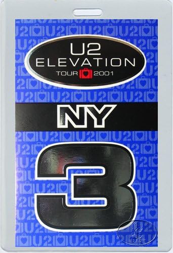 U2 2001 Laminirani zaslon za povišenje u New Yorku
