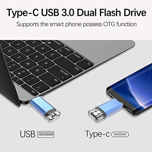 Kootion USB C Flash Drive 32 GB 2 u 1 USB 3.0 + USB tip C Thumb Pogon Velika brzina do 90 mb / s Dual OTG