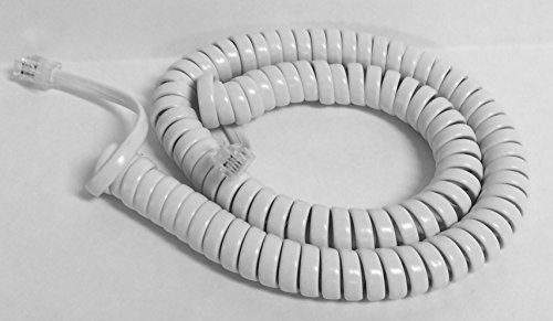 VoIP salon 12 stopa bijeli slušalicu kovrdžav kabel za fiksni telefon