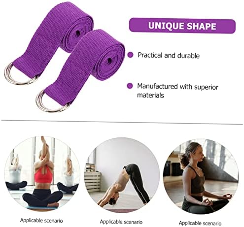 ValicLud 2pcs Yoga remen Flex remen za istezanje Elastične vežbene trake joga remena za istezanje teretane