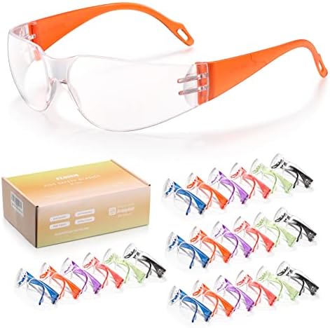 ELSISM 24 spakujte dječje zaštitne naočare u 6 boja, naočare za zaštitu od UV zračenja za djecu, zaštitne