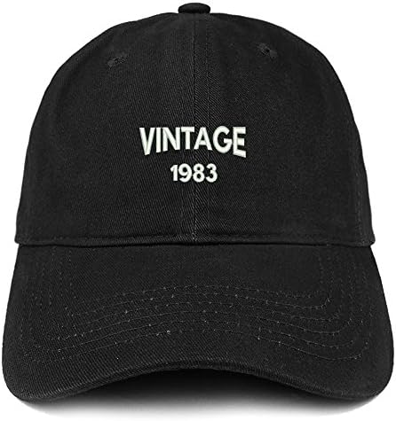 Trendy prodavnica odjeće mala Vintage 1983 vezena Podesiva pamučna kapa za 40. rođendan
