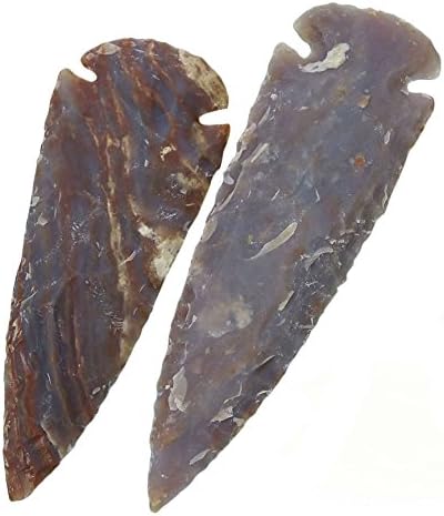 Harmonizirajte Reiki Izlečenje kristalno ručno izrađene prirodne arrowhead set od 2 kamena ahata