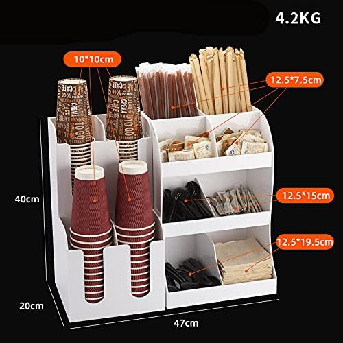 Aizyr Coffee Condiment and accessories Organizator - Organizator Condiment stanica, 12 odjeljaka za šalice