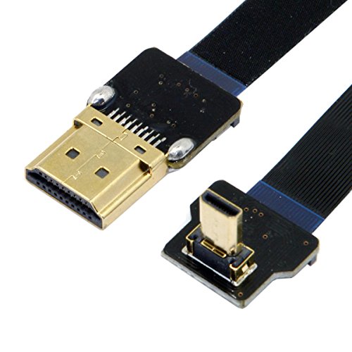 JSER CYFPV 90 stepen se pod uglom FPV Micro HDMI muški HDMI muški HDMI ravni kabl 50cm kompatibilan za FPV