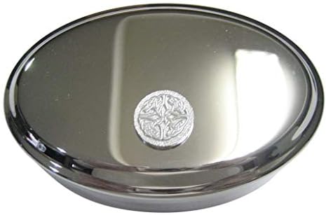 Srebrni tonirani kružni zamršeni keltski dizajn Oval nakit nakita