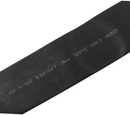 Novi LON0167 20mm crna toplotna cijev za smanjivanje cijevi za cijevi kabel s rukavima 1m (20mm Schwarzer