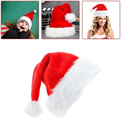Pliš kape toplo kugle High-end Božić deblji sa velikim 4kom kape za odrasle Santa i kape veličina Božić