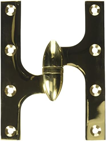 Deltana OK6045B3UNL-L Čvrsti mesing 6-inčni X 4 1/2-inčni šarki maslina