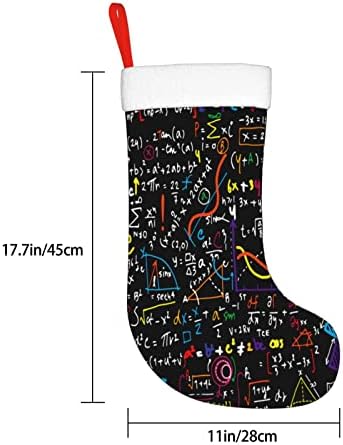 Austenstern božićne čarape Matematički linearni obrazovanje dvostrano kamin viseći čarape