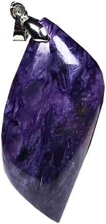 Prirodni kahoitni kristalni privjesak ljubičasti kamen nakita za žene muškarci Luck poklon 43x19x9mm perle